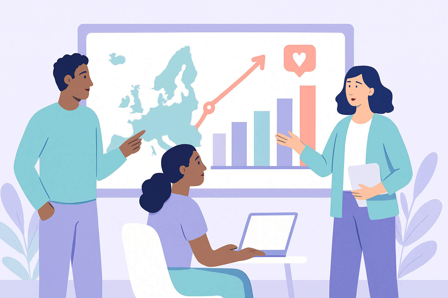 Graphique montrant les tendances du marketing d'influence en Europe en 2026.