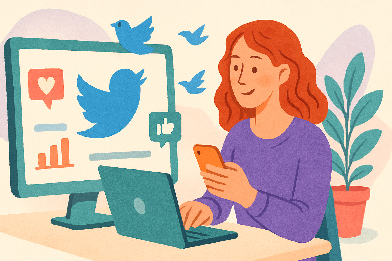 Graphique montrant les avantages de Twitter pour les entreprises.